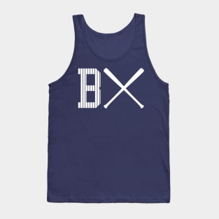 New York 'The Bronx' Pinstripe Baseball Script Fan T-Shirt Tank Top